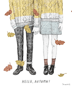 一颗芒果绿采集到插画/小素材.gif