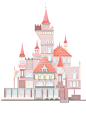 以迪士尼城堡为原型，变身粉粉的浪漫城堡。