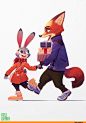 #Zootopia# #疯狂动物城# #Nick# #Judy# #迪士尼# #动画# #电影# #3D# #欧美# #同人# #手绘# #人设# #海报#