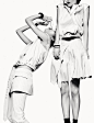 Homage to Robert Longo Sung Hee Kim & JiHye Park Pose for Greg Kadel in Numero 