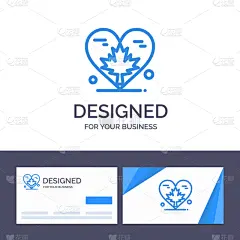 品牌名称,动物心脏,名片,创造力,模板,九月,华丽的,十月,风,爱
