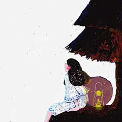 看星星的女孩免抠素材 免费下载 页面网页 平面电商 创意素材 png素材