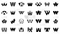 抽象标志集合与字母W