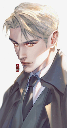 头像厚涂男