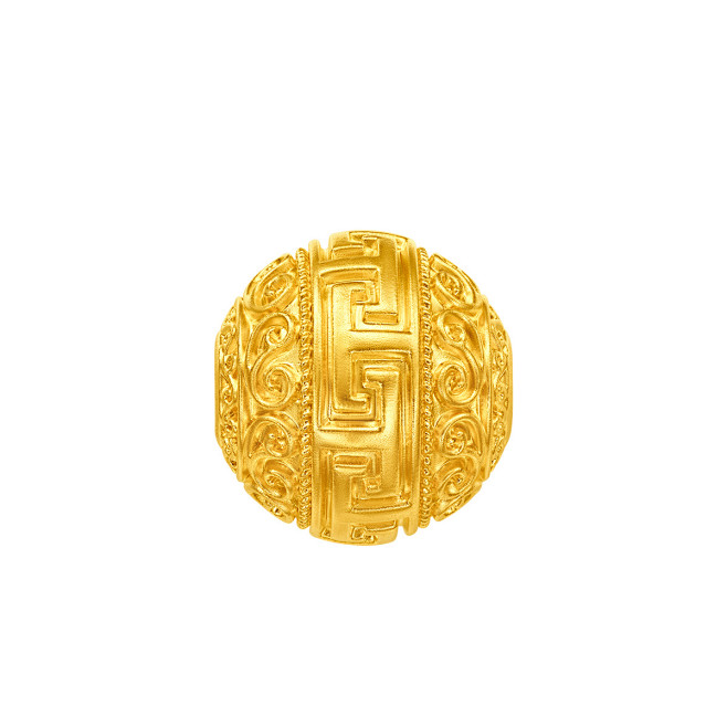 周大福 故宫系列 时来运转黄金转运珠吊坠