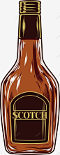 卡通酒瓶 元素 免抠png 设计图片 免费下载 页面网页 平面电商 创意素材