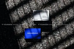 21款质感光影工业风名片卡片设计作品贴图ps样机素材场景展示模板下载_颜格视觉