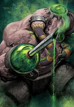 超级战士的创意插画，来自Alex Garner 的作品