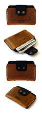 snap handmade leather wallet