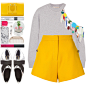 A fashion look from February 2018 featuring cotton jersey, macgraw and metallic oxfords. Browse and shop related looks.