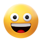 grinning face Illustration in PNG, SVG