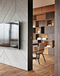 I like this 'cube' wall storage unit/bookcase. very contemporary and creative: 