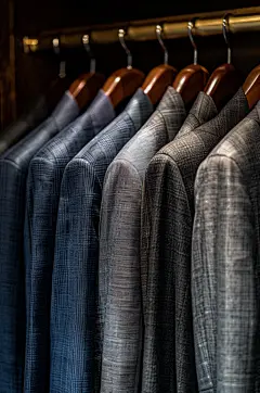 AI数字艺术西装定制西服店摄影图-众图网