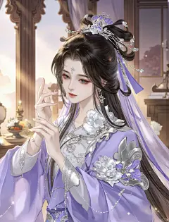 可商用素材 | 古装大小姐 国风插画 书插 - 小红书