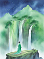 9 副小玉壶回家插画创作，带她去看美丽的中国山河！