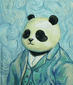 没有名儿1124采集到国画熊猫
