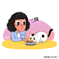 隐身少女Alice--生活有趣点儿--一顿等了好久却忘了点餐的外卖 猫 猫粮 吃饭 动图 gif 练习 逐帧 手绘 插画 可爱 女孩