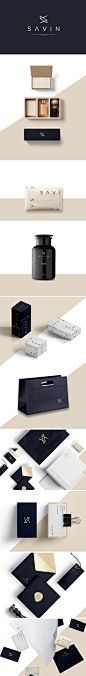 Savin Paris grooming kits, bath essentials and apparel boxes are embellished with the Savin logo: 
