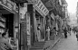 photo2831-(Between 1955 and 1956) Hong Kong, view uphill of stores on commercial street