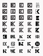 灵感采集300个字母K元素图形logo设计分享