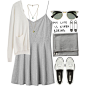 A fashion look from August 2014 featuring short dresses, long sleeve tops and flat shoes. Browse and shop related looks.