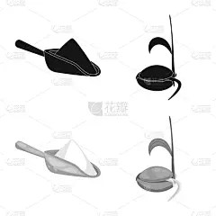农业,品牌名称,分离着色,面包,膳食,汤匙,谷类食品,面粉,设计,收集