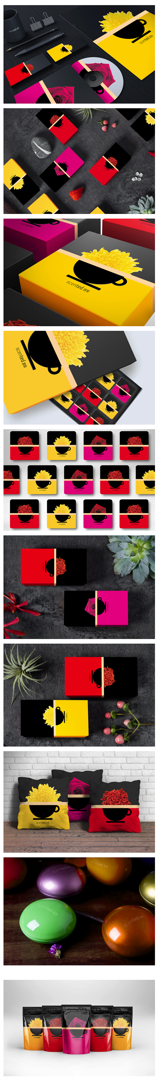 茶包装 茶VI VI设计 怒放花茶品牌及...
