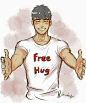 Tadashi, no. I can't hug you, I'm working. No STAHP. TADASHI STAHP!! *struggles to get free* DAMMIT TADASHI!!! I HAVE TO GO TAKE ORDERS!!! STOP HUGGING ME!!! *still struggling* LEMME GO!!! ARE YOU LAUGHING?!?! THIS ISNT FUNNY TADASHI.