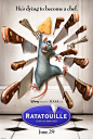 料理鼠王（美食总动员）动画电影 电影海报  皮克斯的经典动画，美食爱好者的福音