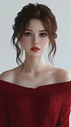 人物壁纸背景素材美女模特穿法风格摄影 (18)