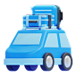 旅行汽车 3D 图标