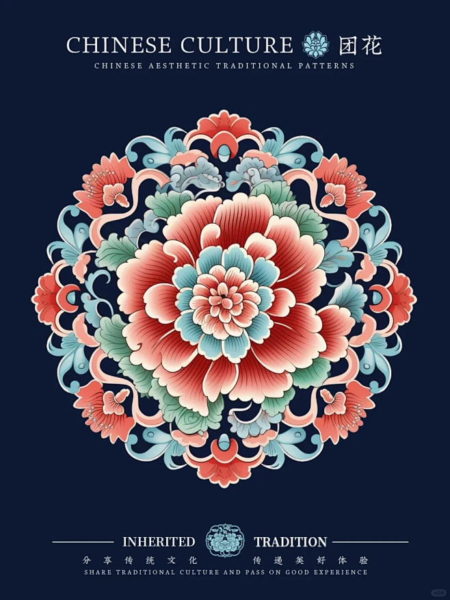 原创｜中国传统纹样｜花团锦簇-花瓣网