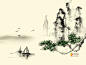 简单水墨画ppt背景_百度图片搜索