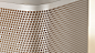 The contrast between the aluminium grill in natural and the orange fabric