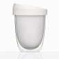 Amazon.com: UPPERCUP - Double Wall Travel Coffee Cup - 12 oz. (White): Kitchen & Dining