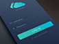 Cloudify iPhone Login Screen现代网页注册和登录页面设计案例