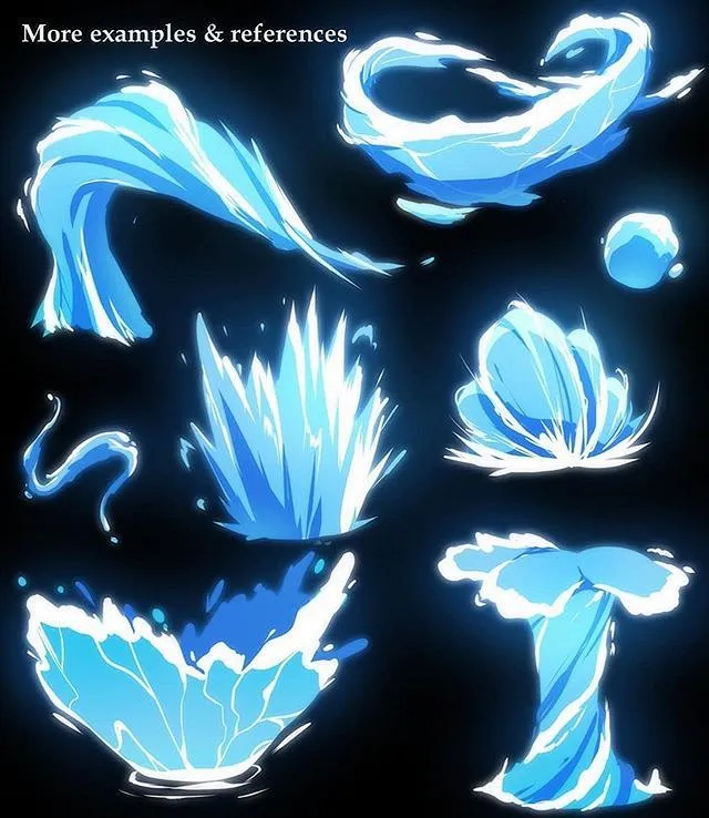 来自微博：CG原画的X先生 #绘画教程# 水的画法参考-花瓣网