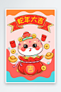 创意大气蛇年插画