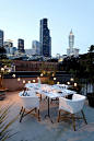 Rooftop Dinner Party Decor Inspiration #party #decor #diy