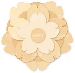 折纸风格花朵  - 源文件下载【酷图网】折纸风格花朵,纸质风格,花朵,鲜花,手工艺品,装饰花朵,