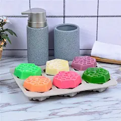 Amazon.com: SJ 独特硅胶肥皂模具，3D DIY 手绘香皂模具，适合身体、婴儿、儿童、烘焙模蛋糕锅，不含 BPA: 艺术品、手工品、针织品