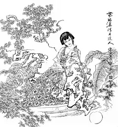 著名国画家、连环画家——项维仁和他的工笔重彩仕女画