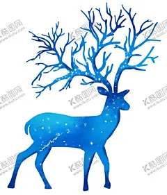 麋鹿 【酷图网】鹿,麋鹿,梅花鹿,手绘麋鹿,北欧风格,动物,森林动物,动物素材,抽象麋鹿