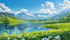 风景插画ipad壁纸 电脑壁纸