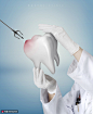 发炎红肿牙齿美容修复医生医美海报海报招贴素材下载-优图网-UPPSD