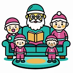卡通人物圣诞老人插画