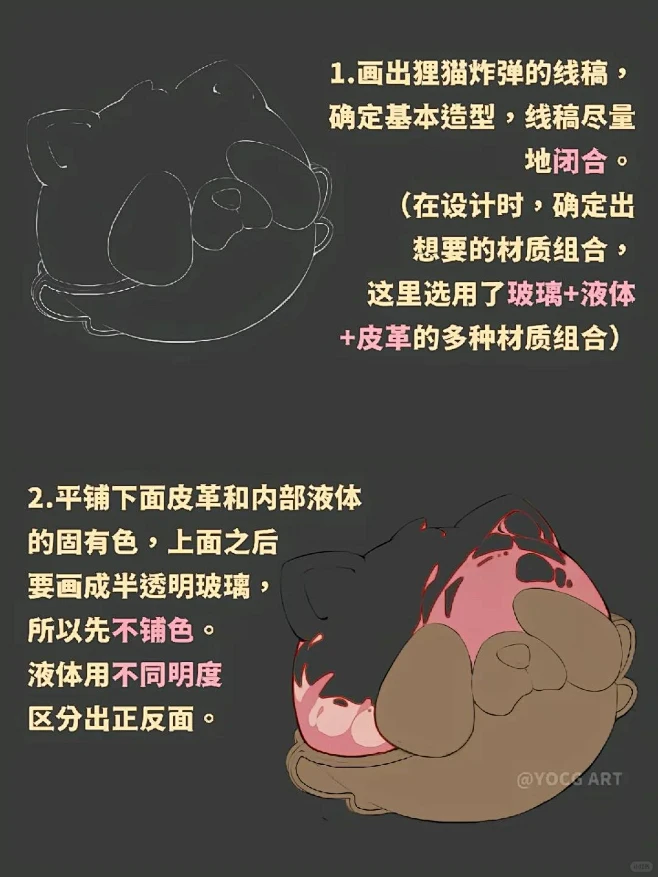  | 皮革、玻璃、毛绒材质画法 - 小红...