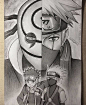 ins上一位波兰画师arteyata笔下的火影忍者系列素描！阿勒？屏幕怎么脏了，窝先舔舔！泥闷随意 ​​​​