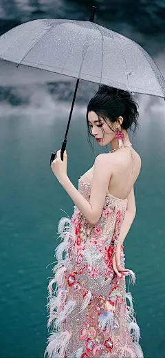 美女壁纸～王星辰，这身花裙子配上...@霁枫壁纸的动态