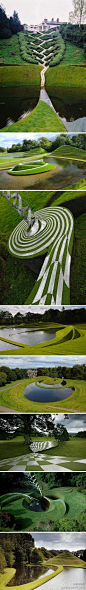 [] 东方麻品【超乎想像的景观】Charles Jencks，美国建筑理论家，景观建筑师和设计师，以他创新的想法，对土地进行雕塑，人工和自然合二为一的神奇力量，超乎想象的景观令人惊叹。来自:新浪微博
